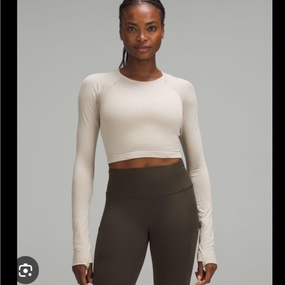 Lululemon cropped swiftly Mojave tan 6